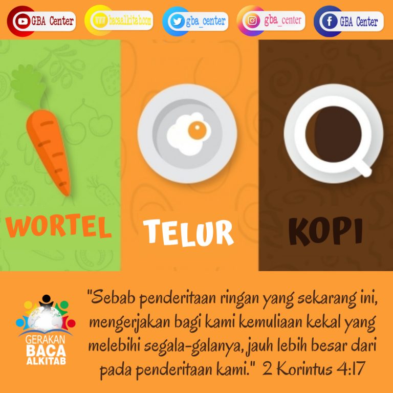 Wortel, Telur Atau Kopi?