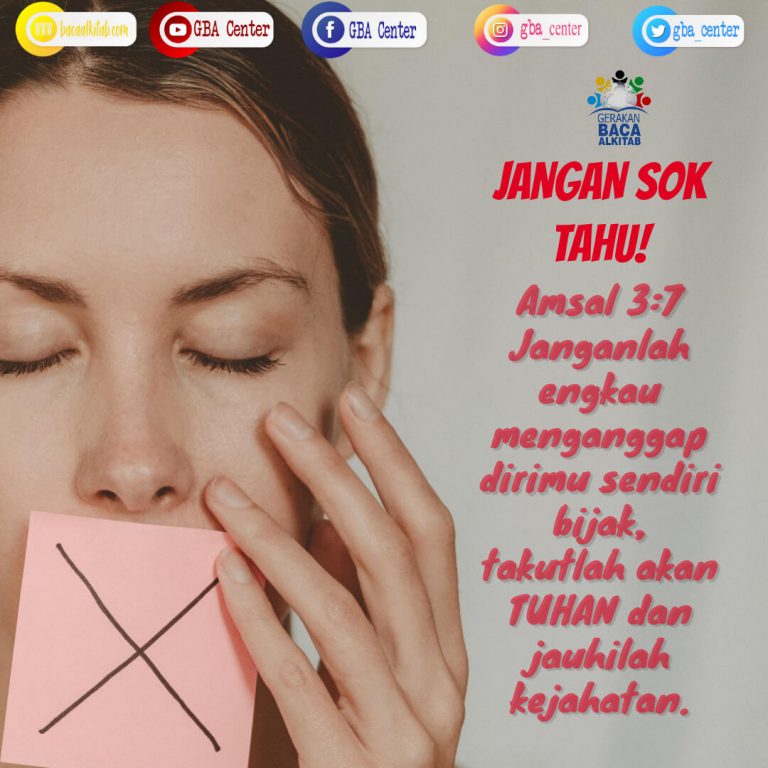 Jangan Sok Tahu!