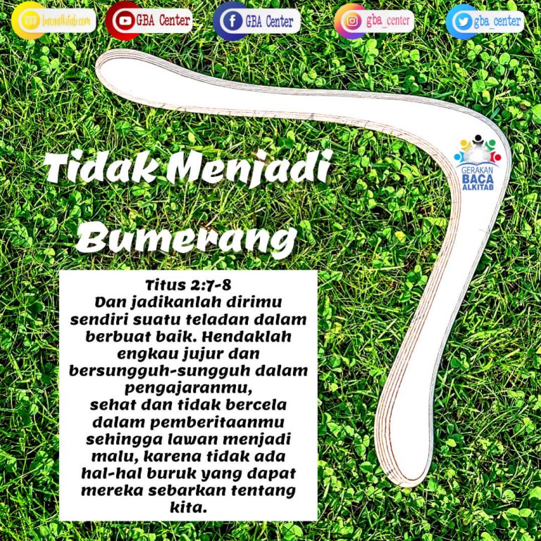 Tidak Menjadi Bumerang