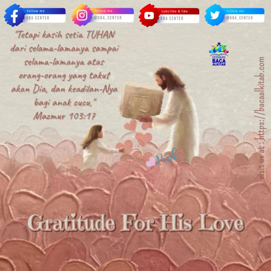Gratitude for His Love