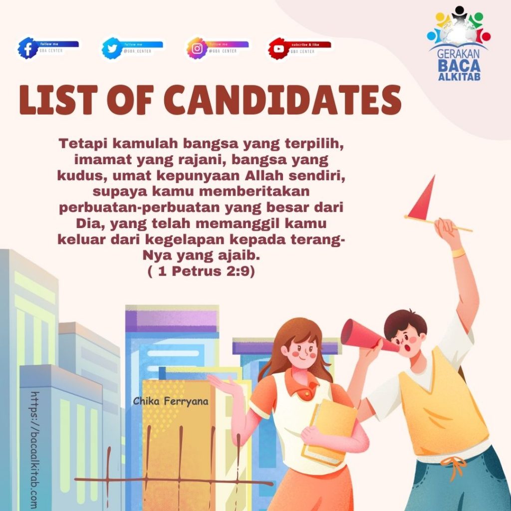 List of Candidates