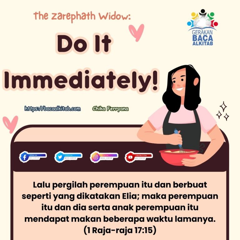 The Zarephath Widow: Do It Immediately!