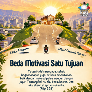 Beda Motivasi Satu Tujuan